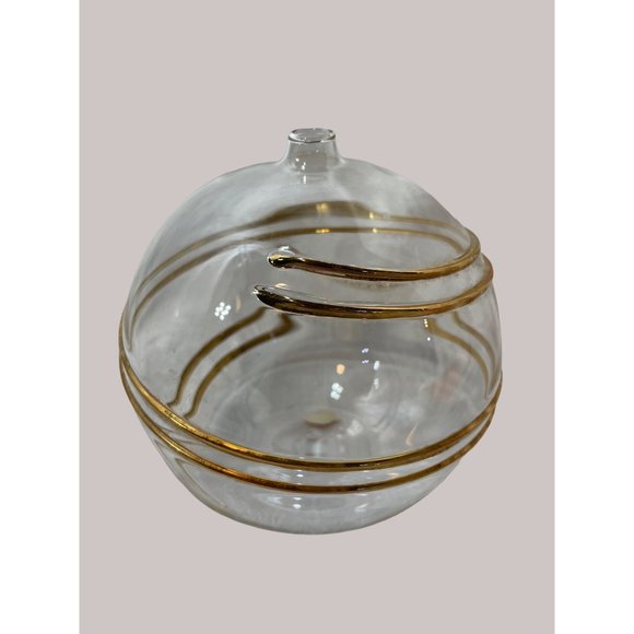 Art Glass Bubble by Lefton Gold Swirls Stunning!! - Picture 2 of 4